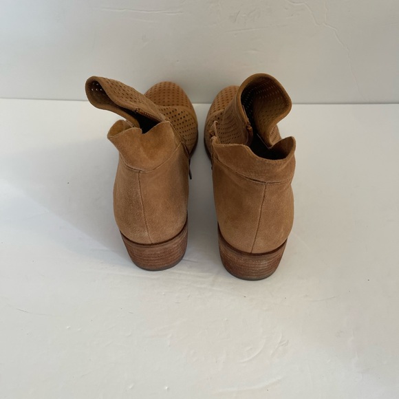 SAM EDELMAN WOMENS TAN PAMINA SUEDE LEATHER ANKLE BOOTIE SIZE  7.5 - Picture 3 of 9